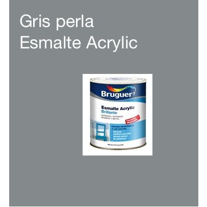ESMALTE ACR&Iacute;LICO BRILLANTE GRIS PERLA