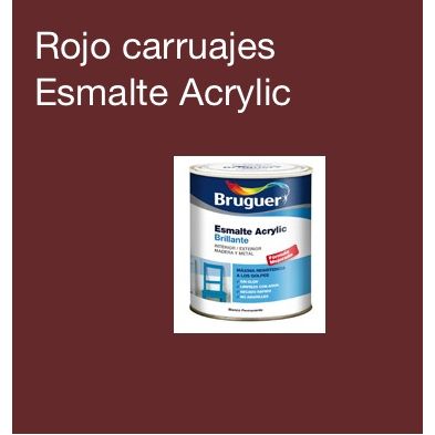ESMALTE ACR&Iacute;LICO BRILLANTE ROJO