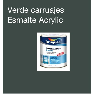ESMALTE ACR&Iacute;LICO BRILLANTE VERDE