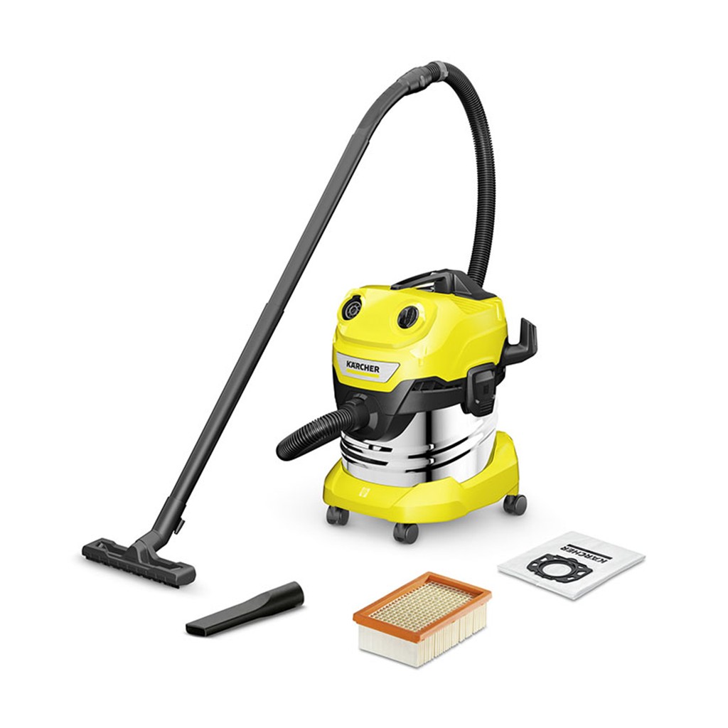 ASPIRADOR SECO/HUMEDO WD4 S 20 L. INOX