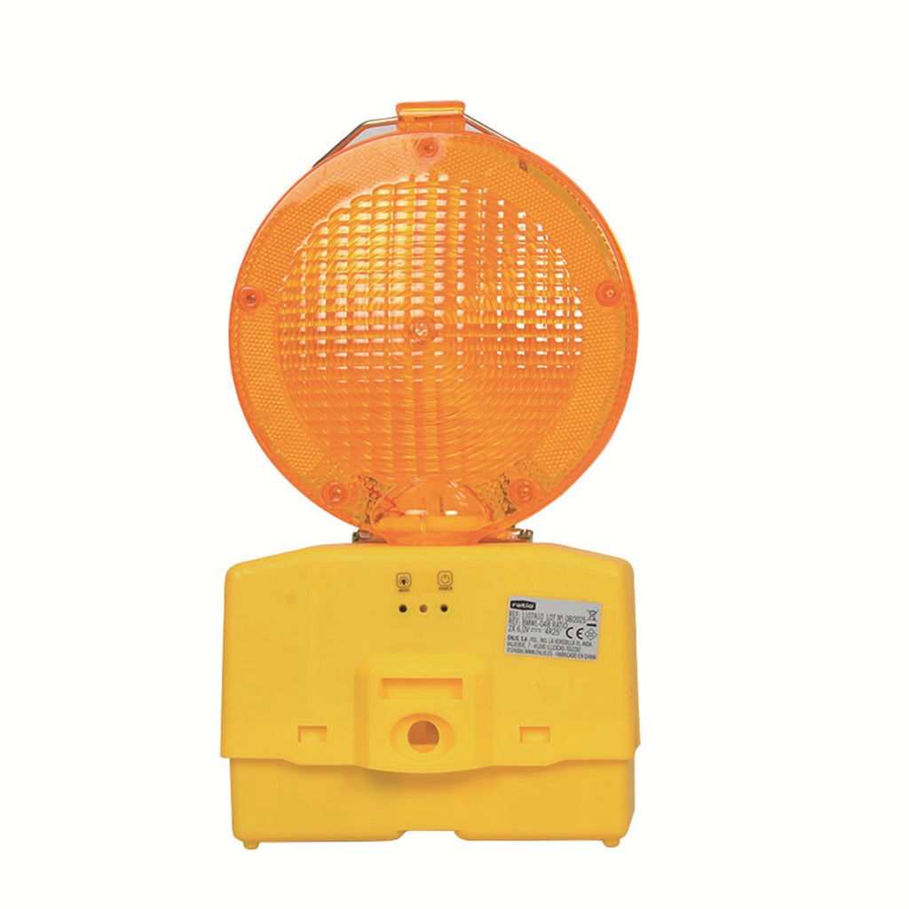 Lampara senalizacion obra ratio bateria 6v