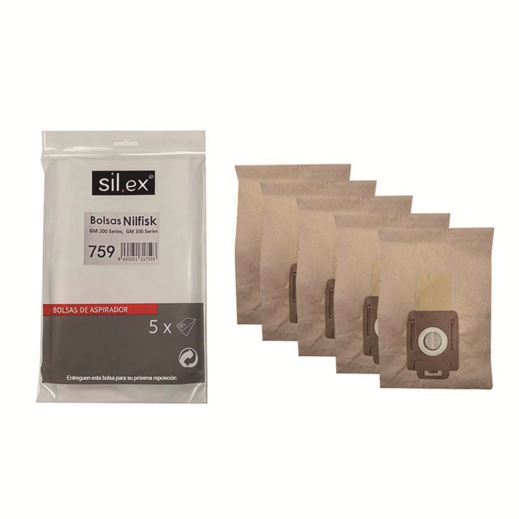 BOLSA ASPIRADOR NILFISK 5 UNIDADES (759)