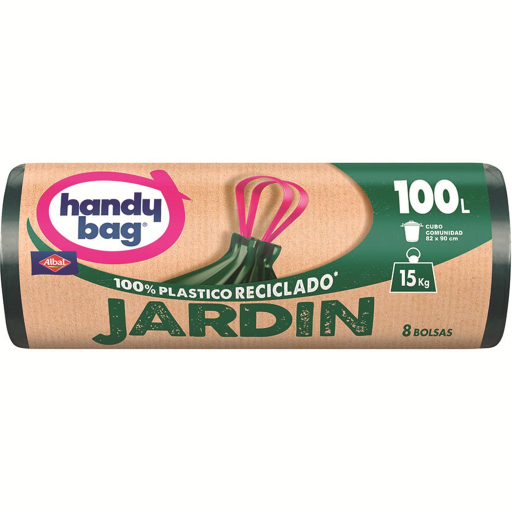 BOLSAS BASURA JARDIN 100L.8 UNIDADES