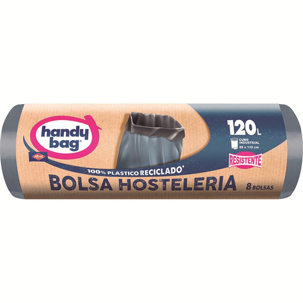 BOLSAS BASURA HOSTELERIA 120L.8 UNIDADES