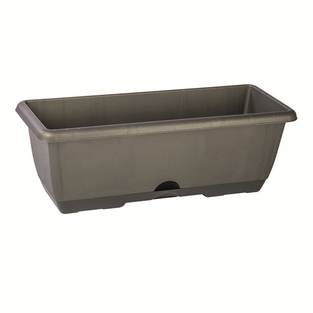JARDINERA BALCONERA SIN SOPORTE N12 - 20X50X17.5cm - ANTRACITA