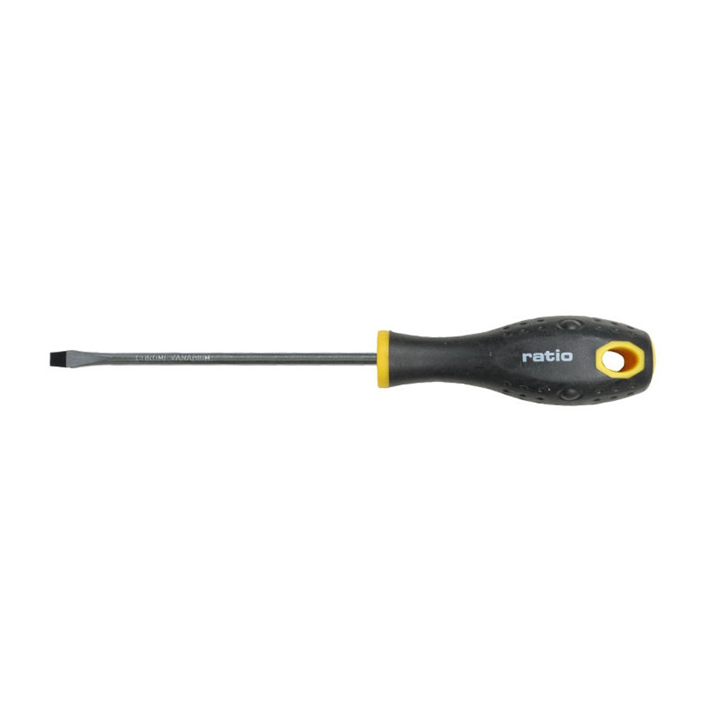 Destornillador boca plana 5x125. RATIO.