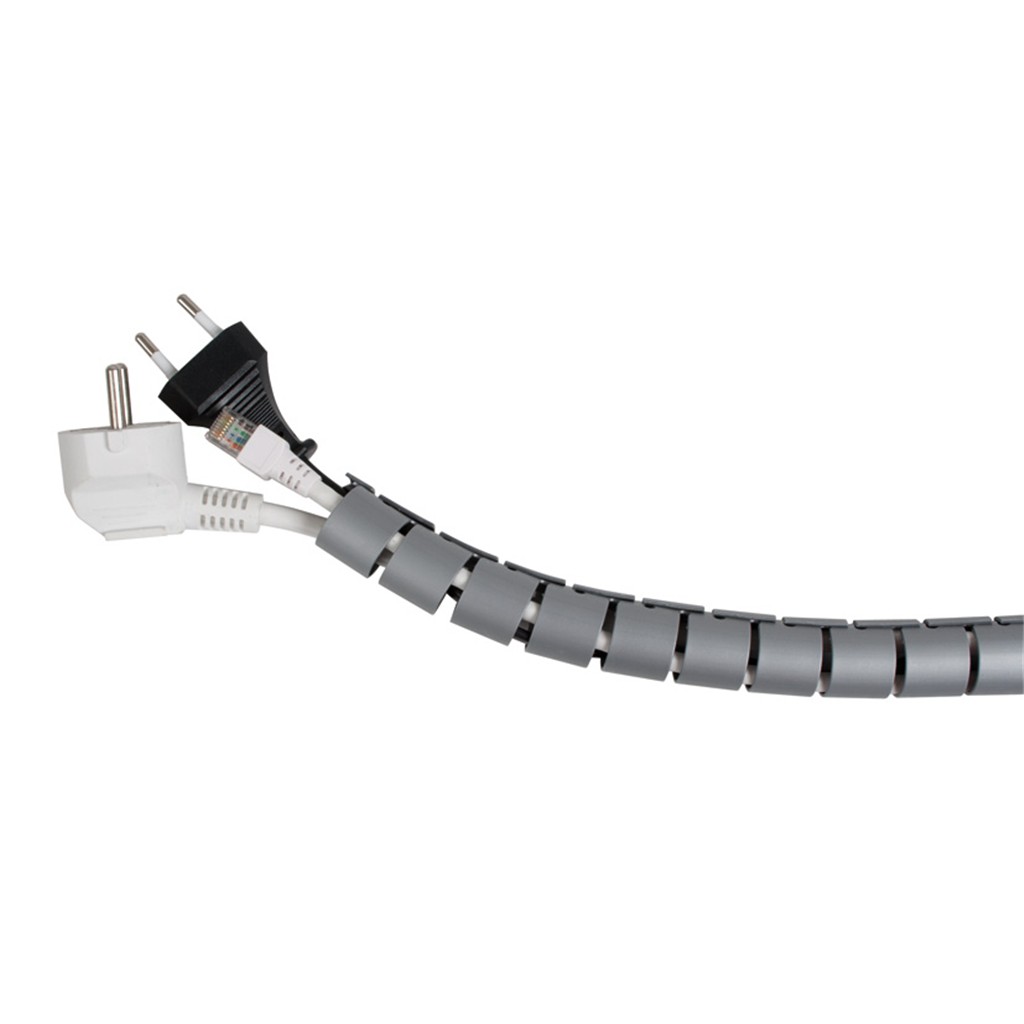 ORGANIZADOR CABLES GRIS 2M &Oslash; 26MM C/GUIA