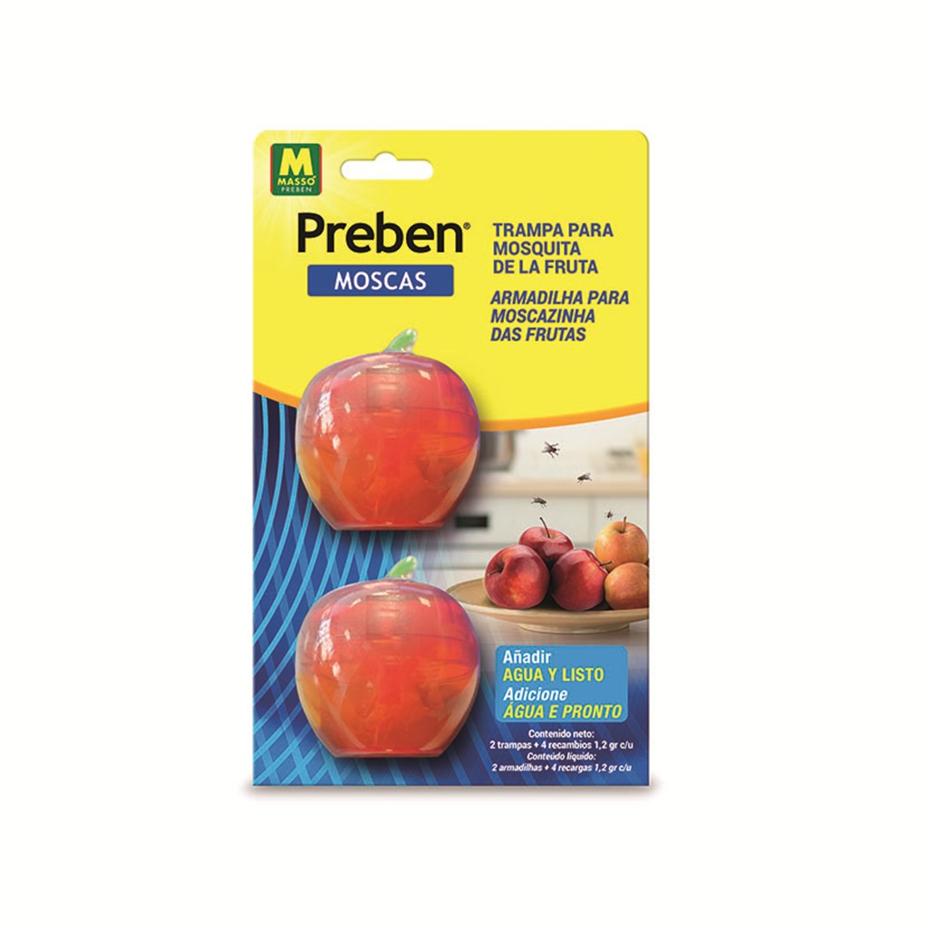 TRAMPS PARA MOSQUITA DE LA FRUTA 2 UD PREBEN 