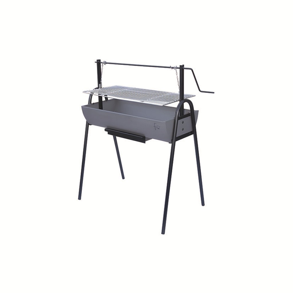 Barbacoa carbon FLORES CORTES Eco curva. Medidas: 870 x 550 x 1,170 mm