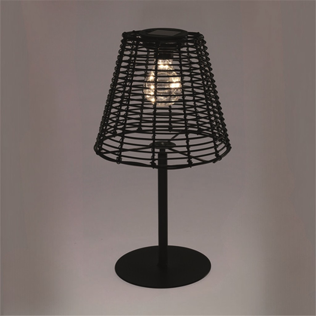 Lampara solar negra recargable AAA