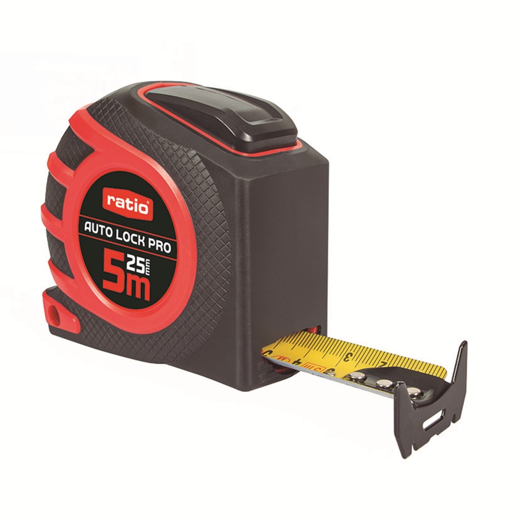 Flexometro cinta 25/5m. Autolock Pro. RATIO.
