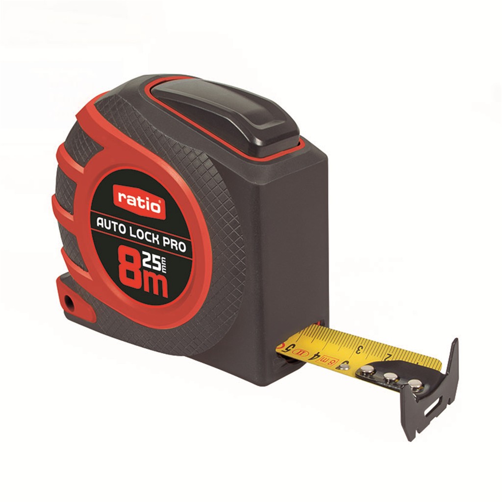 Flexometro cinta 25/8m. Autolock Pro. RATIO.