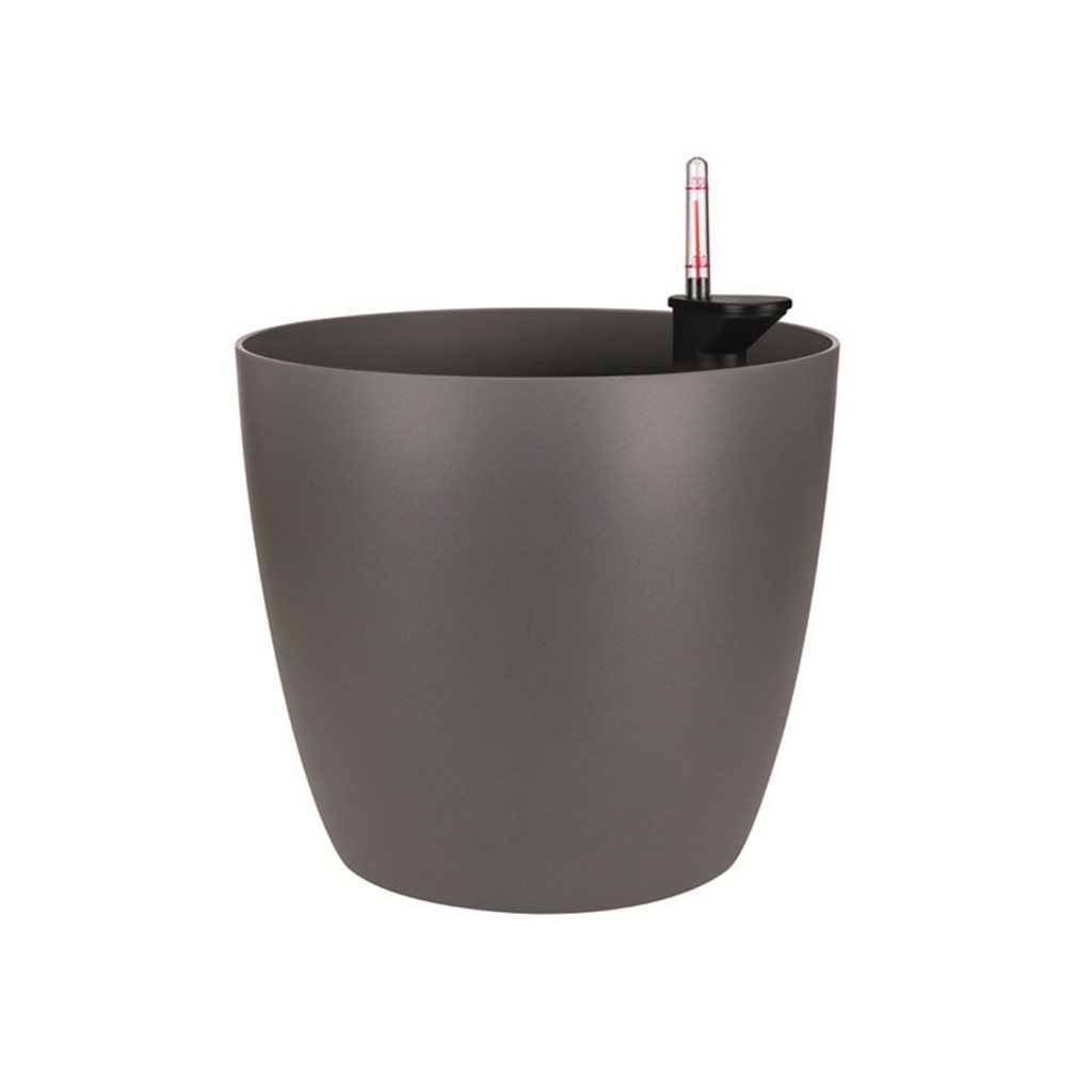 Maceta redonda brussels 25cm antracita