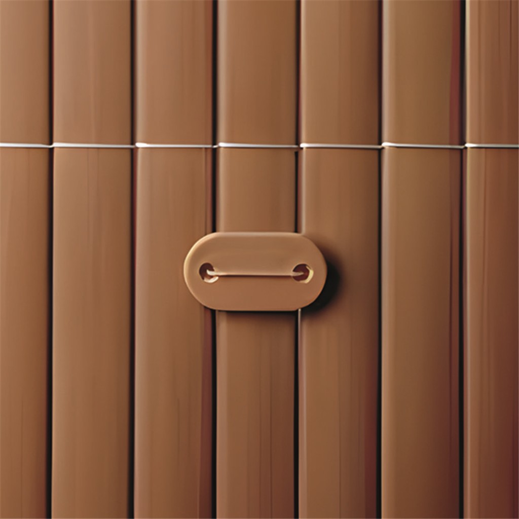 Kit de fijacion canizo pvc 26 unidades. color marron