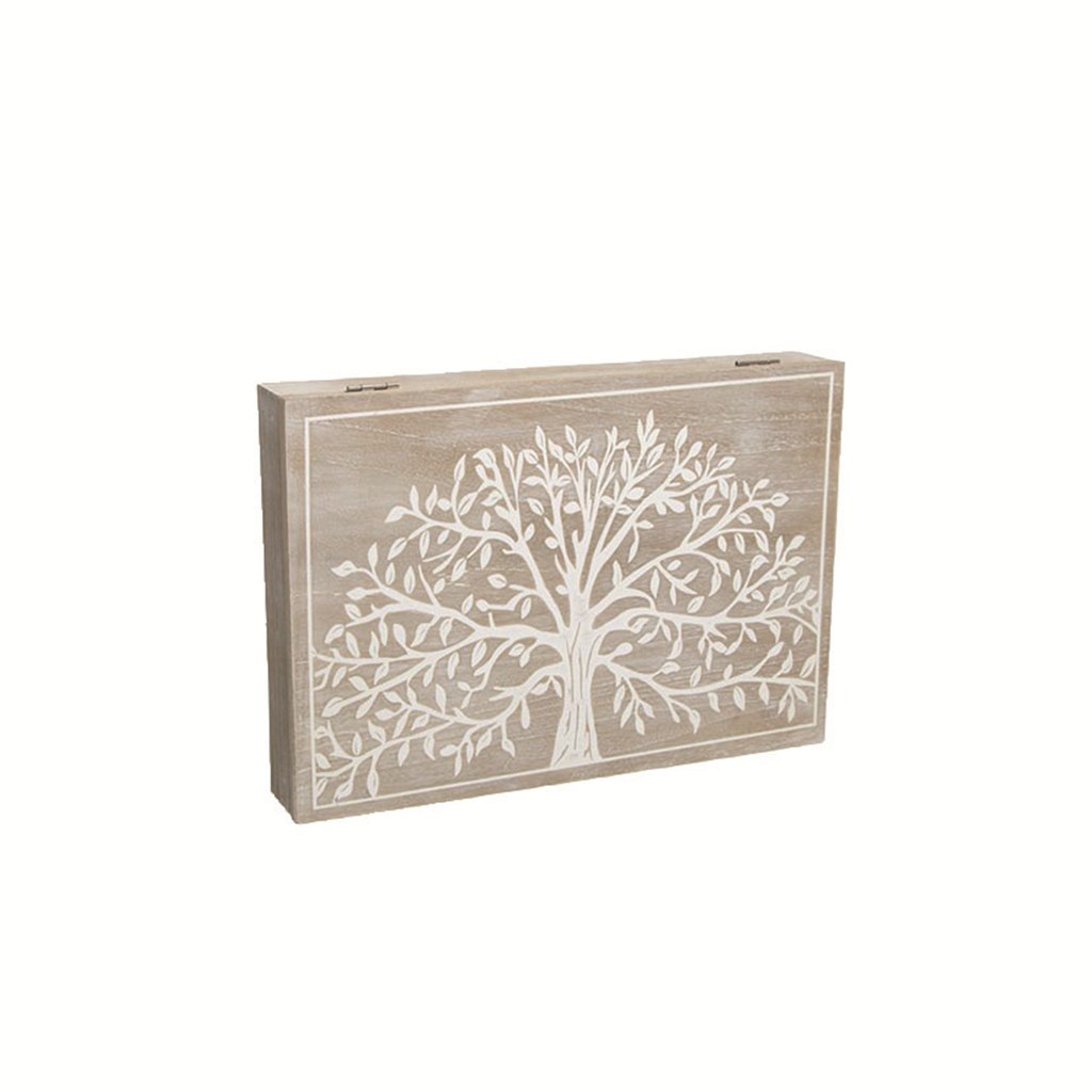 Tapa contador madera. Arbol de la Vida