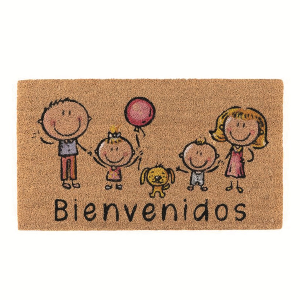 Felpudo 40x70 cm. antideslizante. FAMILIA.