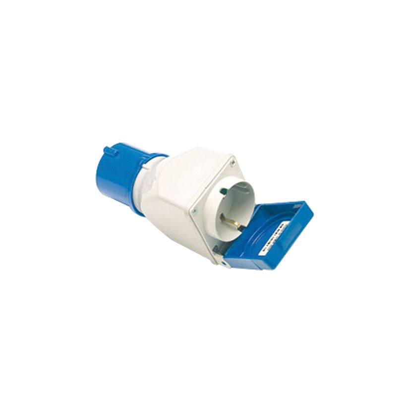 ADAPTADOR CLAVIJA 2P+T BASE 2P+TTL