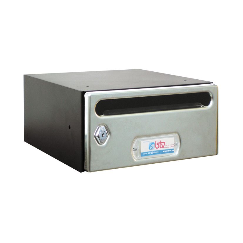 BUZON INTERIOR HORIZONTAL MERCURIO PUERTA COLOR INOX BRILLO BTV