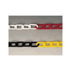 CADENA PLAST.5MM.ROJO/BLANCO 25M.