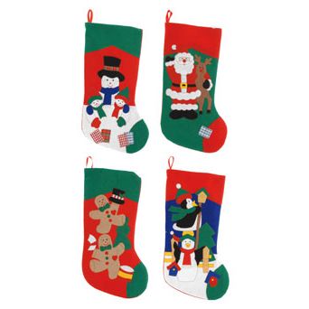 Calcetin navide&ntilde;o 53 cm, varios modelos