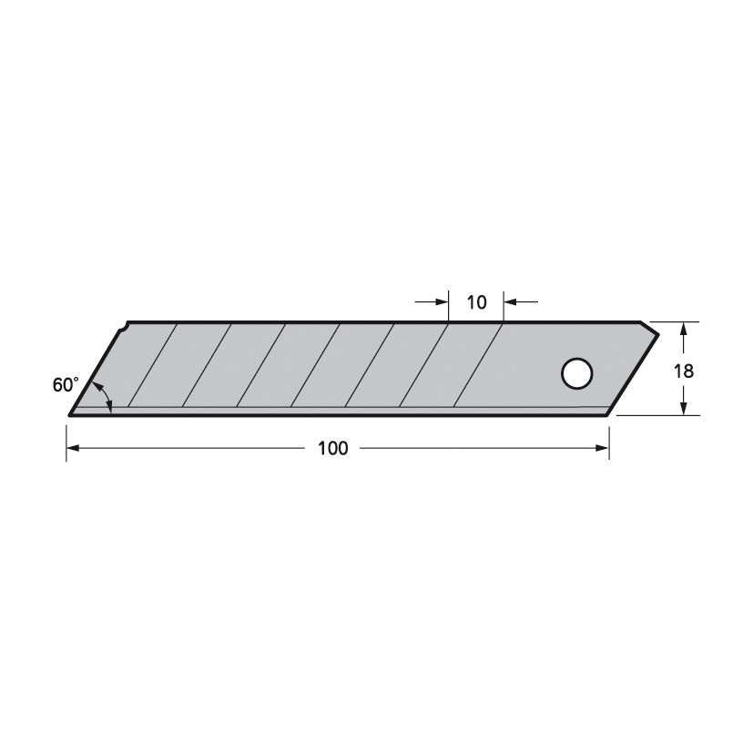 CUCHILLA RECAMB.LCB-50 10PZS TAJIMA