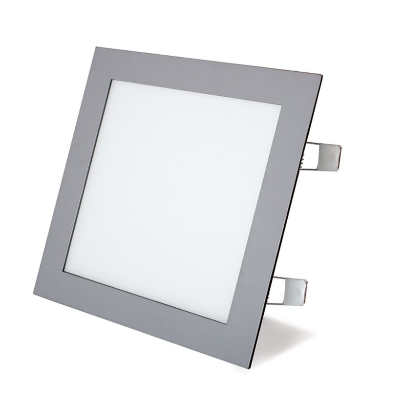 Downlight cuadrado 225x225 mm OPORTO led 18 W plata