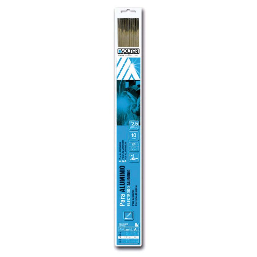 ELECTRODO ALUMINIO 2,5MM. 10 UDAD.