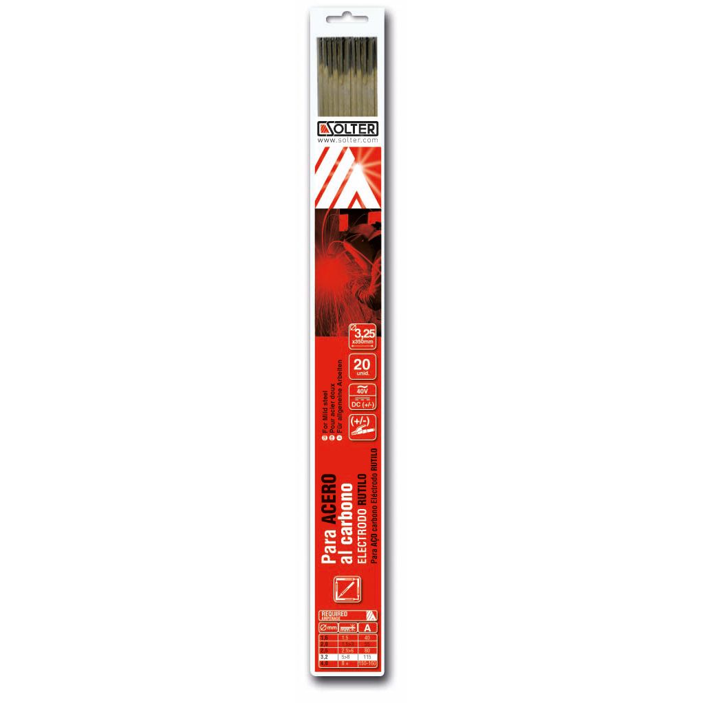 ELECTRODO RUTILO 3,2MM 20 UNIDADES