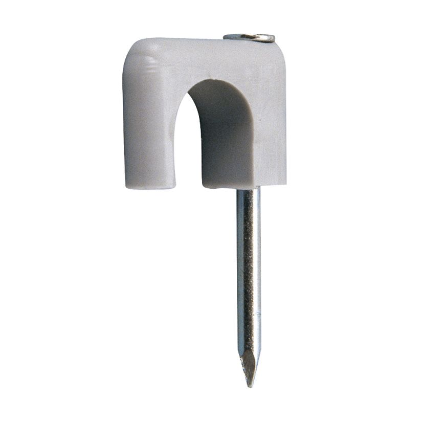 GRAPA PLAST.6MM.CLAVO.CABL.2X1 BCO.