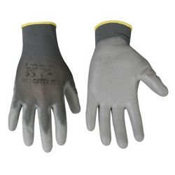 GUANTE NYLON C/RECUBRIMIENT.PU GRIS