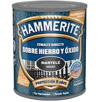 Hammerite Esmalte Met&aacute;lico Martele Negro 0,75 L