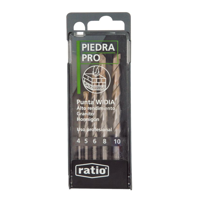 JUEGO 5 BROCAS PARA PARED PROFESIONAL RATIO