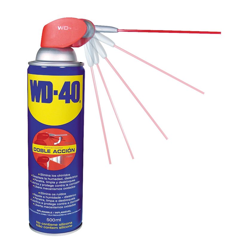 LUBRICANTE WD-40 VALVULA DOBLE ACCI&Oacute;N 500 ML