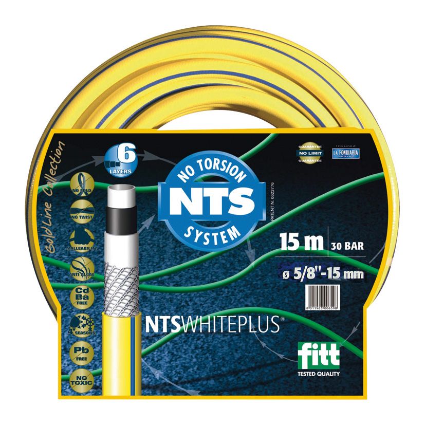 MANGUERA NTS WHITE PLUS 15mm x 15m