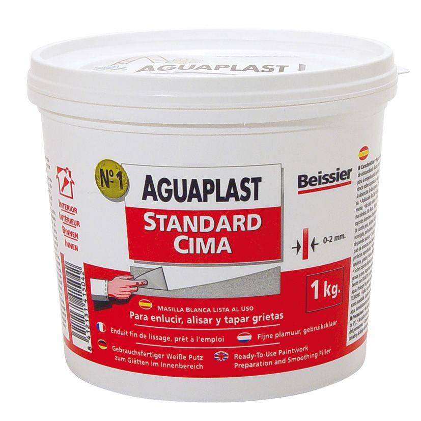 MASILLA AGUAPLAST ESTANDAR CIMA 1KG