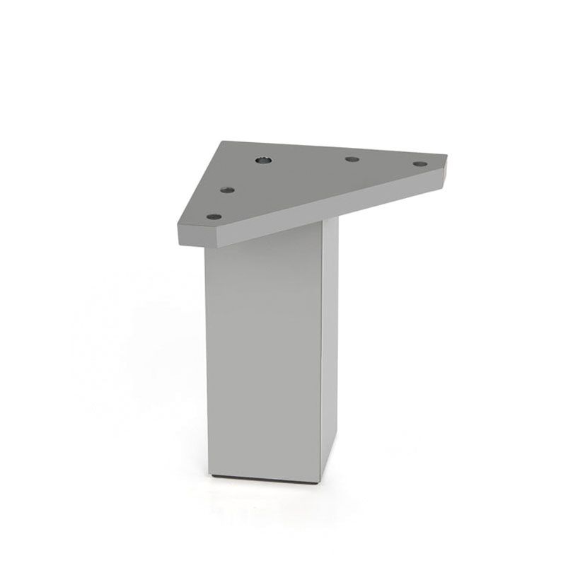 PATA CUADR. ABS 40*80 MM ALUMINIO MATE SIN REGULADOR SIN REGULADOR