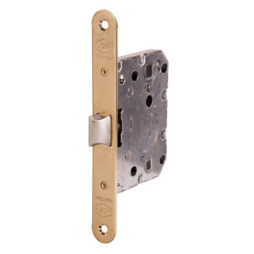 PICAPORTE UNIFICADO DE PASO Y CONDENA, EJES 70MM, ENT. 50, FRENTE REDONDO, HL