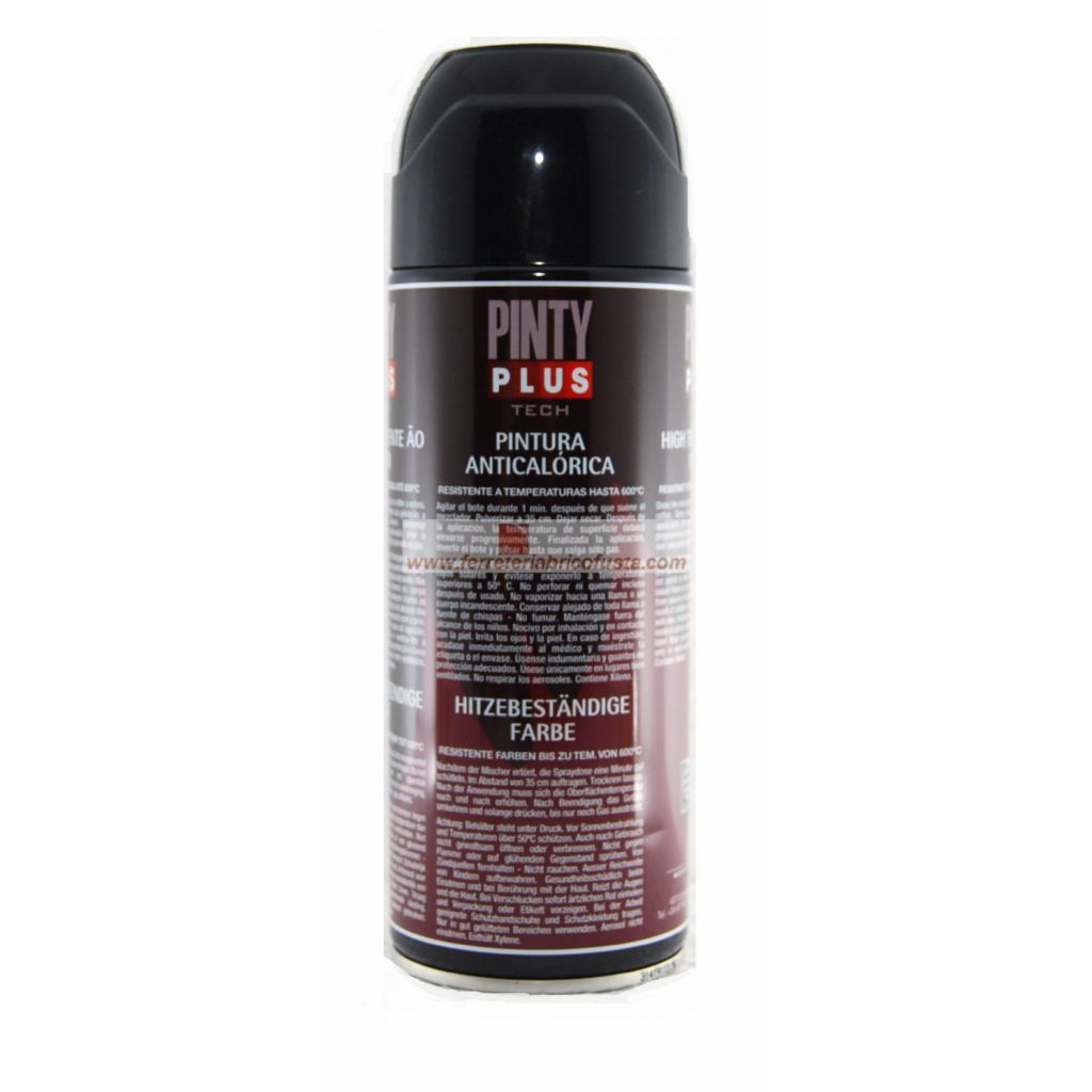 PINTURA SPRAY ANTICALORICA NEGRA 400 ML