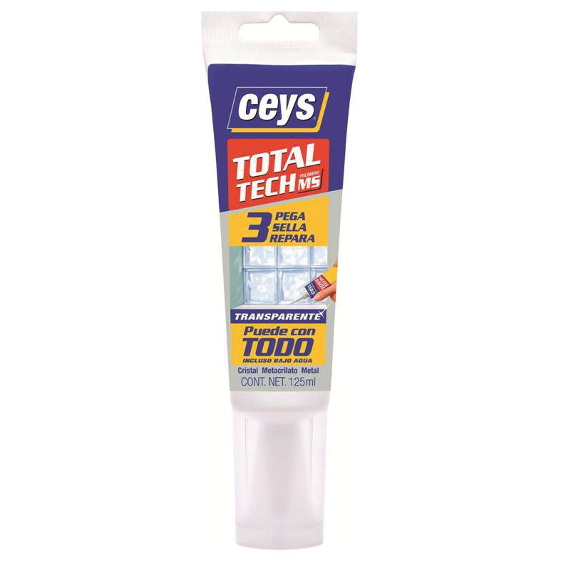 SELLADOR MS-TECH POLIMER TUBO 125 ML TRANSPARENTE