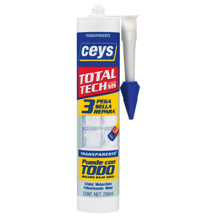 SELLADOR Y ADHESIVO MS-TECH CRISTAL 290 ML