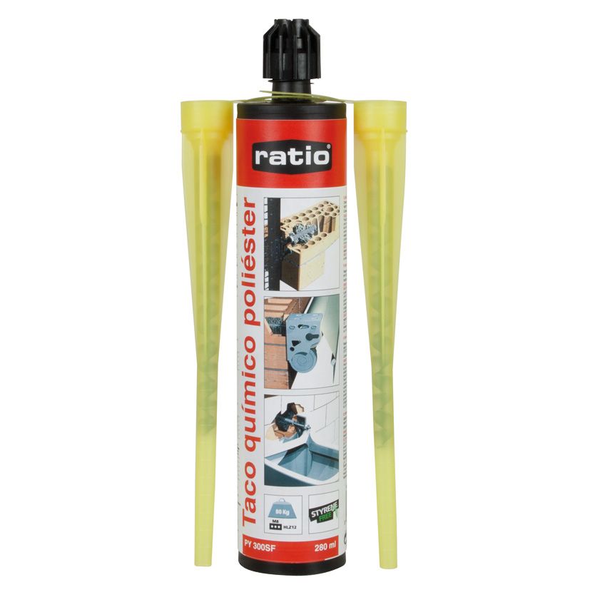 Taco qu&iacute;mico poli&eacute;ster sin estireno. 280 ml. Con sistema Pee