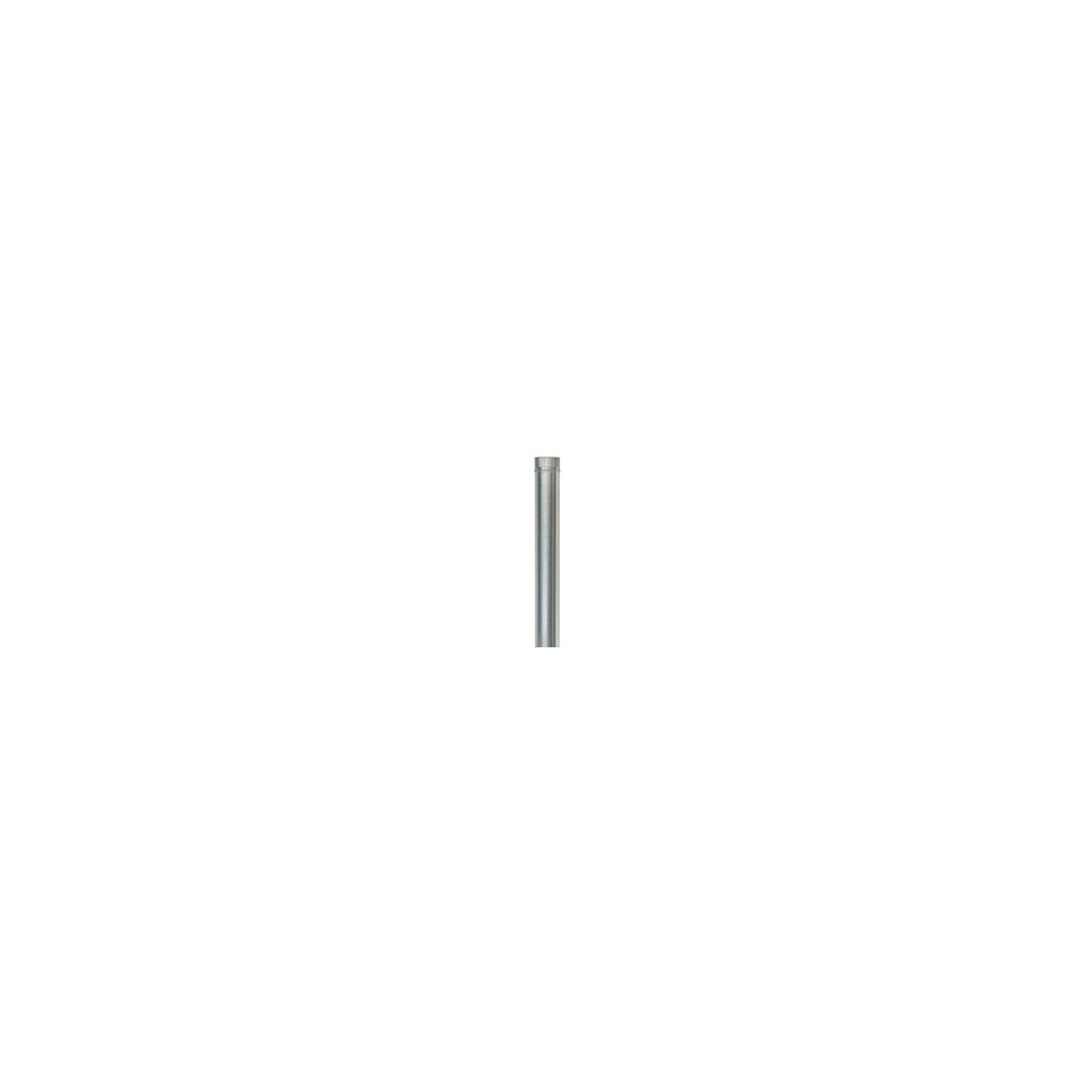 TUBO LISO GALVANIZ 1 M. RIZADO. &Oslash; 120 MM