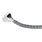 ORGANIZADOR CABLES GRIS 2M &Oslash; 26MM C/GUIA