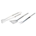 Accesorios BBQ. inox. (espumadera, tenedor, pinzas)